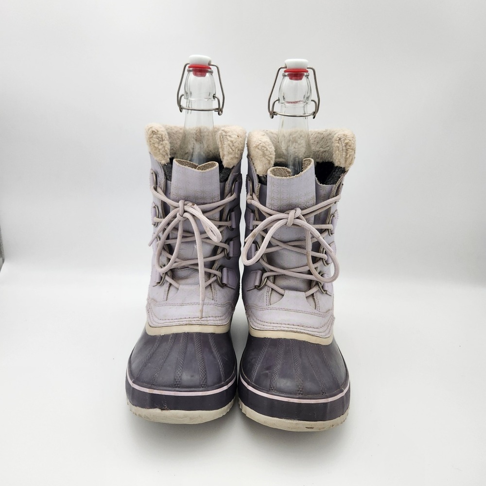 Sorel 1964 PAC Waterproof Snow Boots Womens 9 Lavender Purple NL1340-522